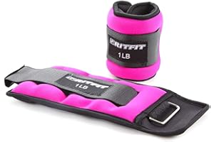 RitFit Ankle Wrist Weights (1 Pair) 1 1.5 2 3 4 5 LB Each with Fully Adjustable Strap for Arm, Hand & Leg - Best for Walking, Jogging, Gymnastics, Aerobics
