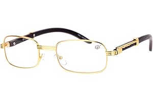 SA106 Art Nouveau Vintage Style Rectangular Metal Frame Eye Glasses