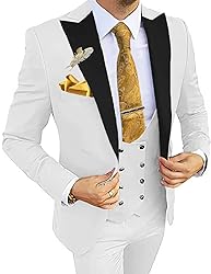 Wangyue Tuxedo for Men,3 Piece Suit,Slim Fit