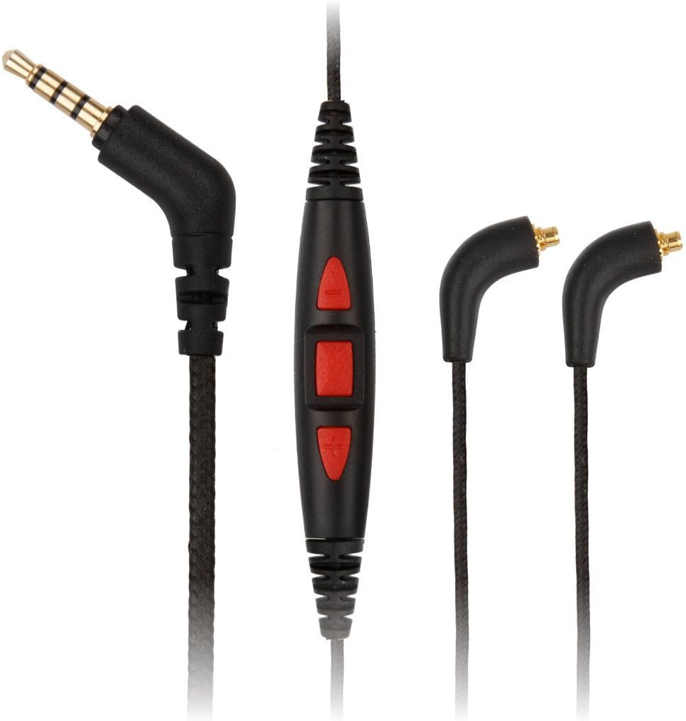 REYTID Audio Cable Compatible with Shure, Weston and Logitech UE 900 and Sony XBA N1AP HD Headphones - 5n MMCX Cable Compatible with iPhone and Android