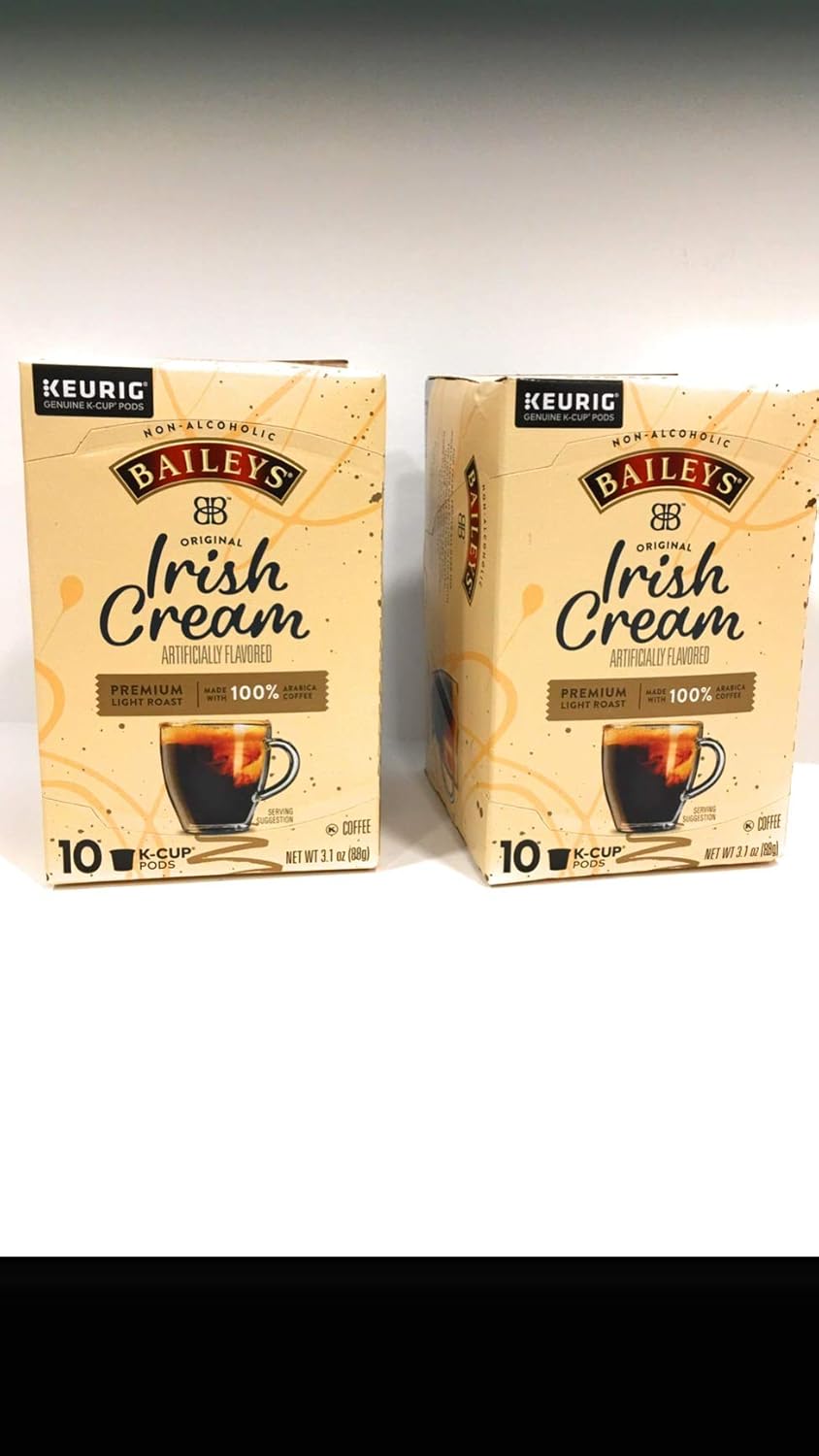 Baileys Original Irish Cream Coffee K Cups Bulk Pack of 2