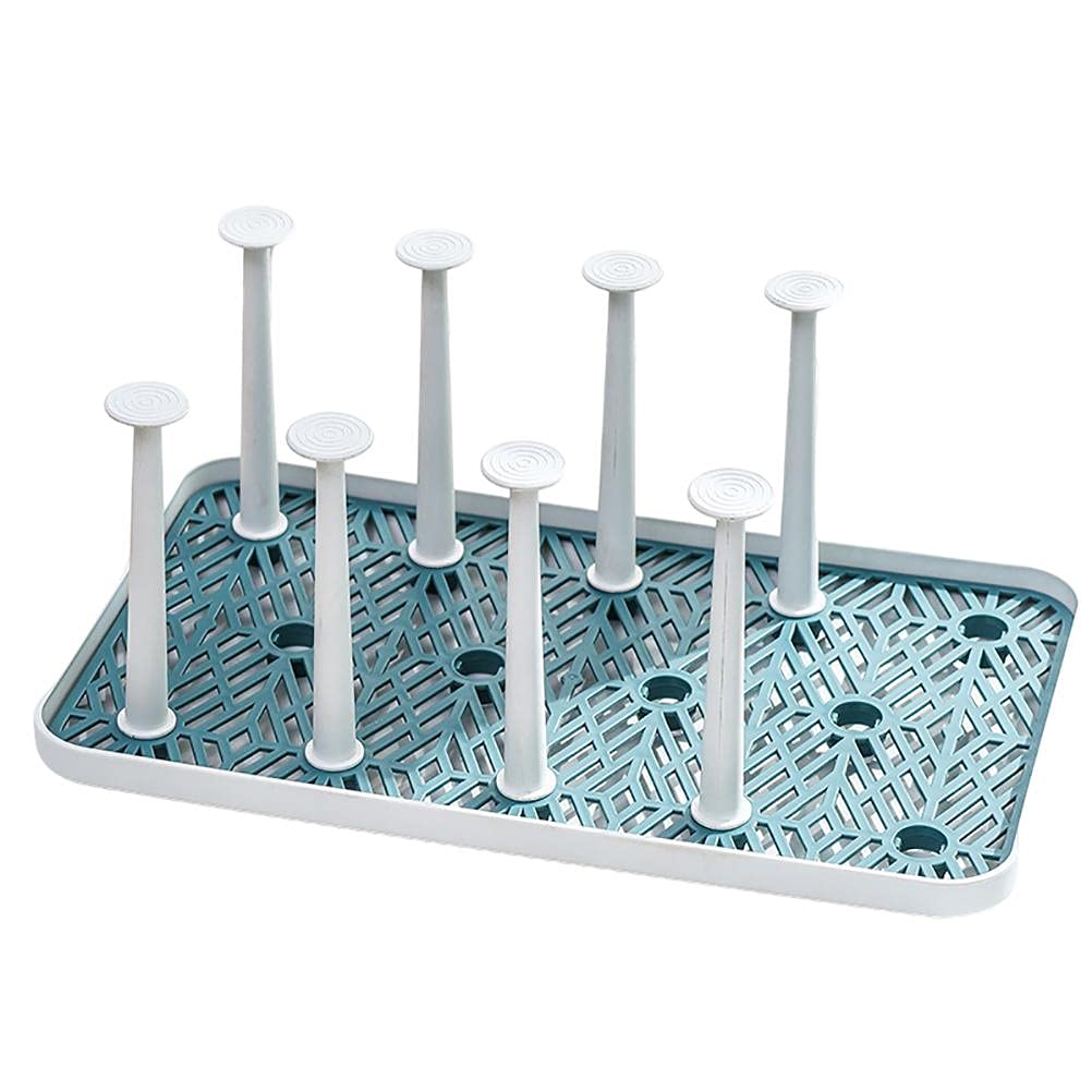 SASKATE Bottle Drying Rack, Plastic Water Cups Shelf Cup Drying Rack Draining Glass Cup Holder Stand Household Cup Storage Organizer Drain Rack