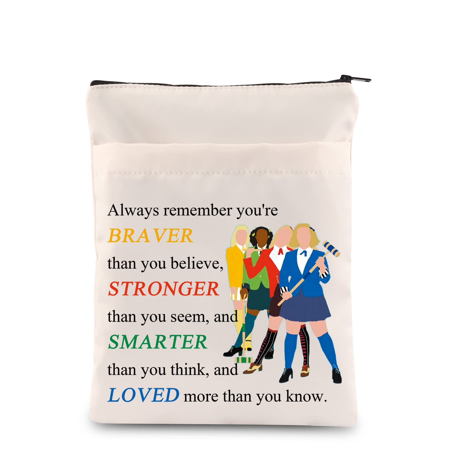 MYOSPARK Heather Musical Inspired Gift Book Covers Book Protector Musical Theatre Lover Gift Broadway Musical Gift You are Braver Stronger Smarter Than You Think (UK HEA-Ther Musical BS)
