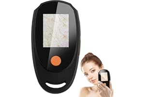 JBMBHC Handheld Dermatoscope Skin Analyzer Machine, Wireless Portable Digital Microscope with 1080P IPS Screen 8 LEDs, 500X Magnifier, for Scalp/Hair Trichomes