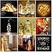 KINGTOP Led String Lights 6 Pack Fairy Micro Lights 2M 20 LEDs Battery Powered Silver Wire Waterproof Lights for Holiday Party Wedding Centerpiece Bottle Decoration [Energy Class A+]
