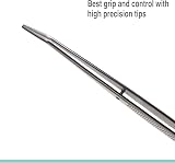 Beaditive 6-inch Sewing Tweezers 3-PC Serrated Bent Tips Stainless Steel view 2