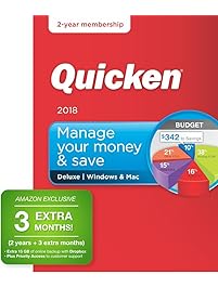 Quicken Deluxe 2018 &ndash; 27-Month Personal Finance & Budgeting Software [PC/Mac Box] &ndash; Amazon Exclusive
