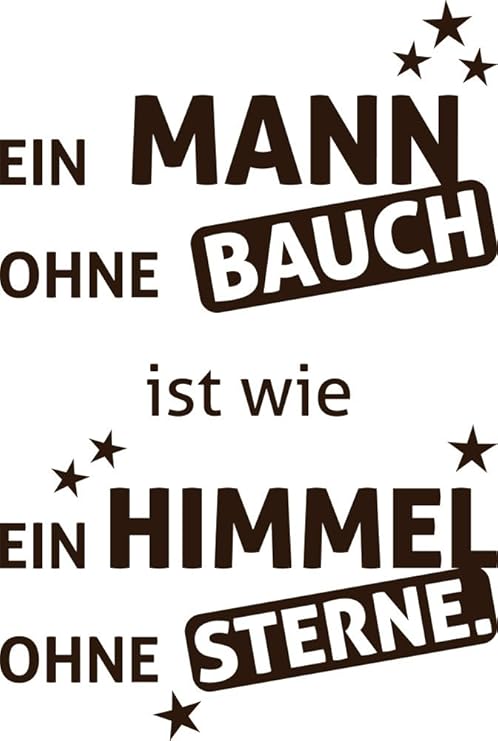 Grazdesign Wandsticker Kuche Selbstklebend Ein Mann Ohne Bauch Ist Wie Kuhlschrank Aufkleber Sticker Schriftzug Lustiger Spruch Essen Diat 85x57cm Amazon De Baumarkt