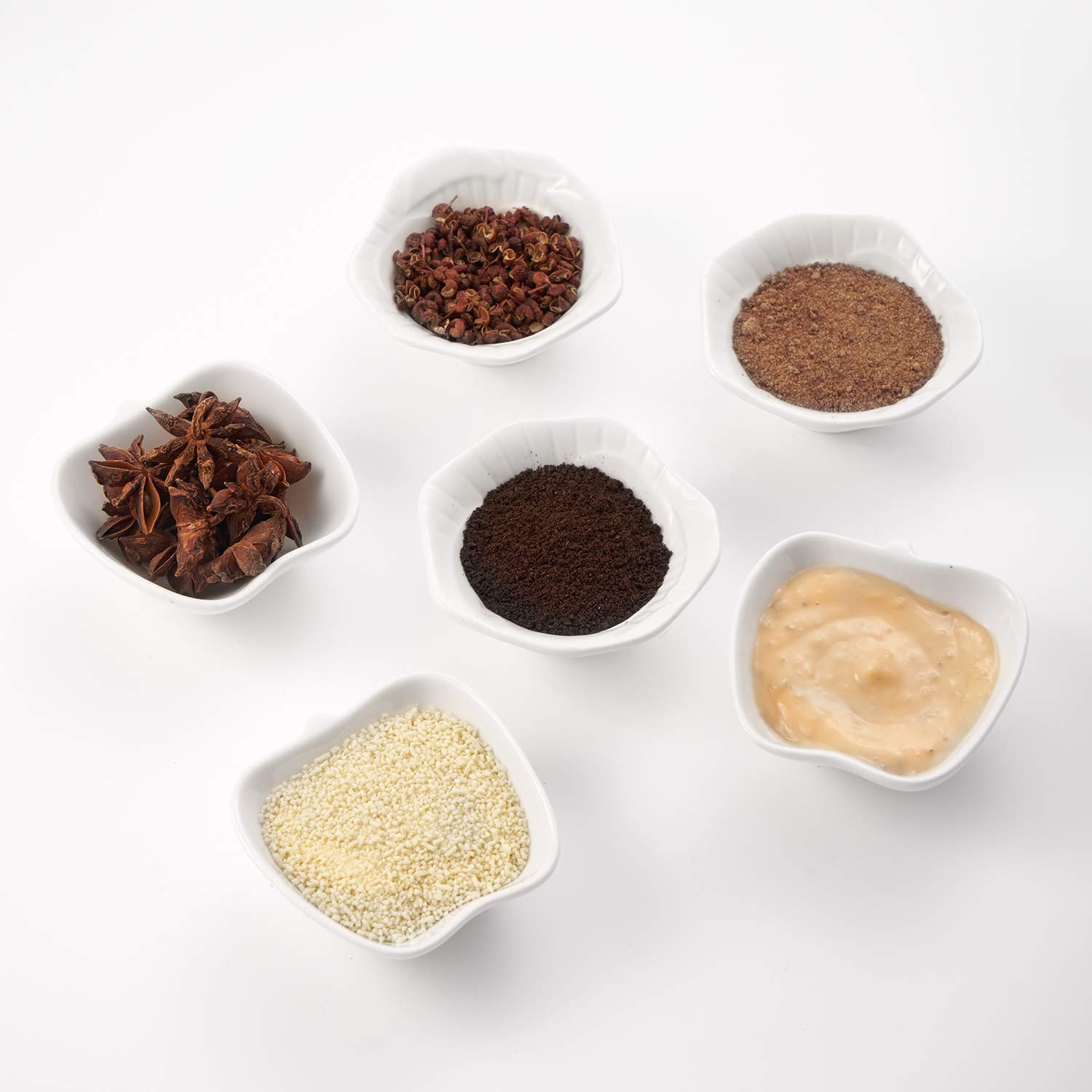 Juego de 6 cuencos de porcelana para postres o salsas de soja con ...