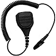 radtel Heavy Duty Waterproof Speaker Mic for RT-880 RT-880G IRadio UV-98 Plus Radios, Noise-Cancelling Walkie Talkie Microphone with 3.5mm Jack, Durable Shoulder PTT Mic for Outdoor Use