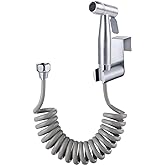 xocome Handheld Bidet Sprayer Toilet with 59in ABS Flexible Telescopic Shower Hose for Bathroom Douche Diaper Cleaning, Pet Bath, Closestool, Squatting Pan, Floor Cleaning