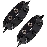 Manfnee Leather Cuff Bracelet Punk Bracelet Rock Braided Rivets Wristband for Men Women Adjustable