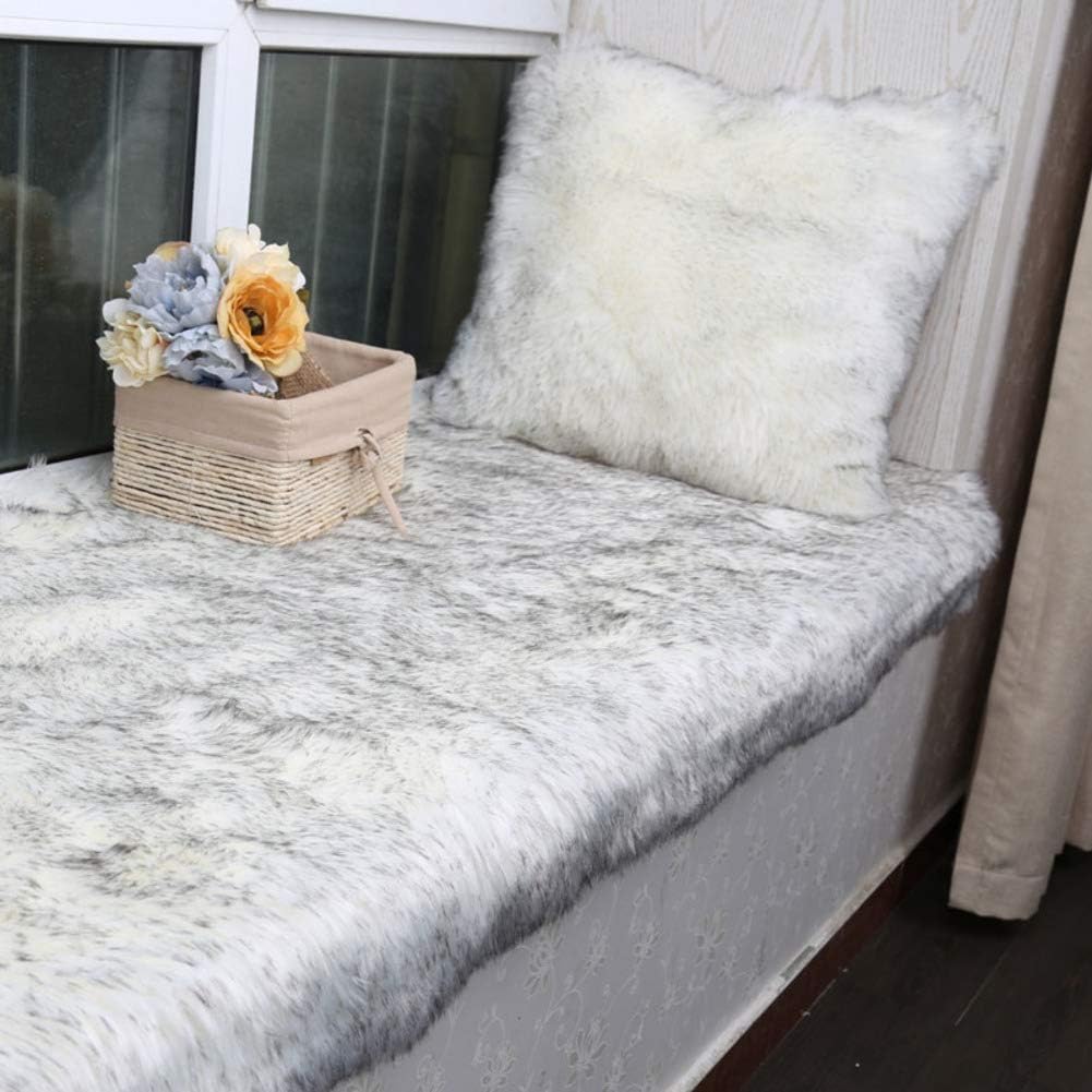 AICH Dormitorio Cojín de Ventana salediza, Cojín de Felpa para Banco de