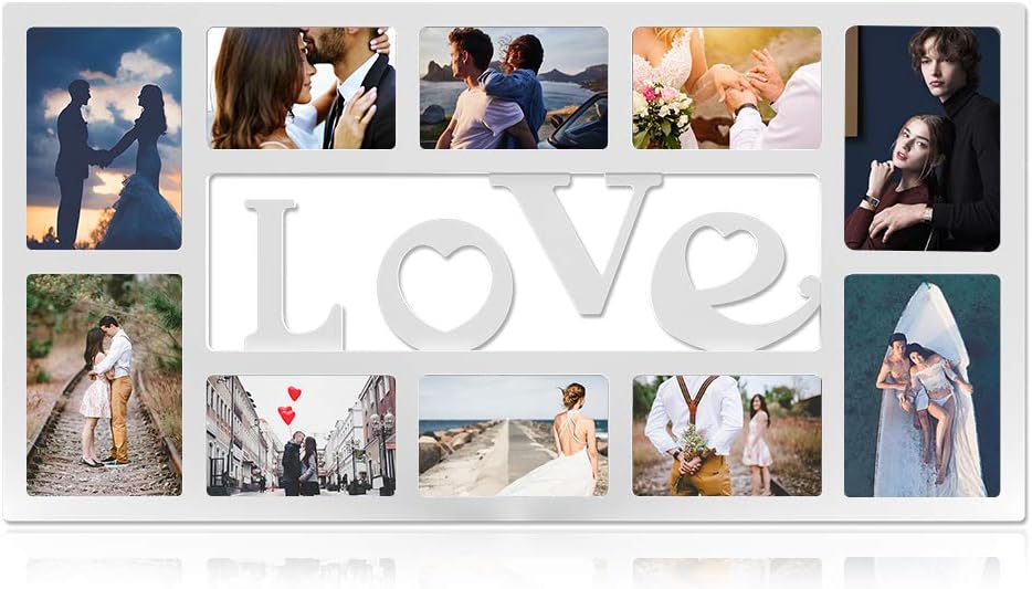 Neala Photo Frame, Collage and Family Picture Frame Wall Decoration Combination 4×6 Large White Plastic Photo Frame for Wall Hanging