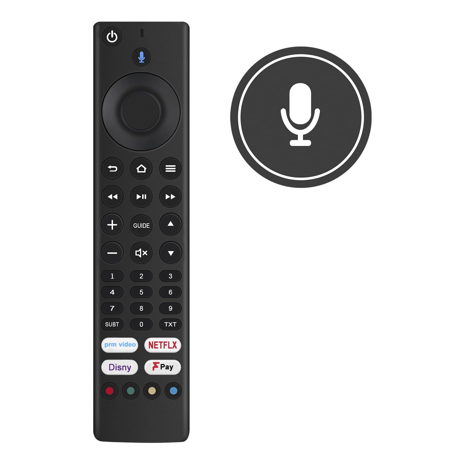 VINABTY New F4320AFR Replace Remote Control F4020AFR Remote Control Replacement for Ferguson F4020AF F4020AFR for JVC RM-C3255 RC39177 for Toshiba CT-8570 65UF3D53DB 43UF3D53DB Remote Controller