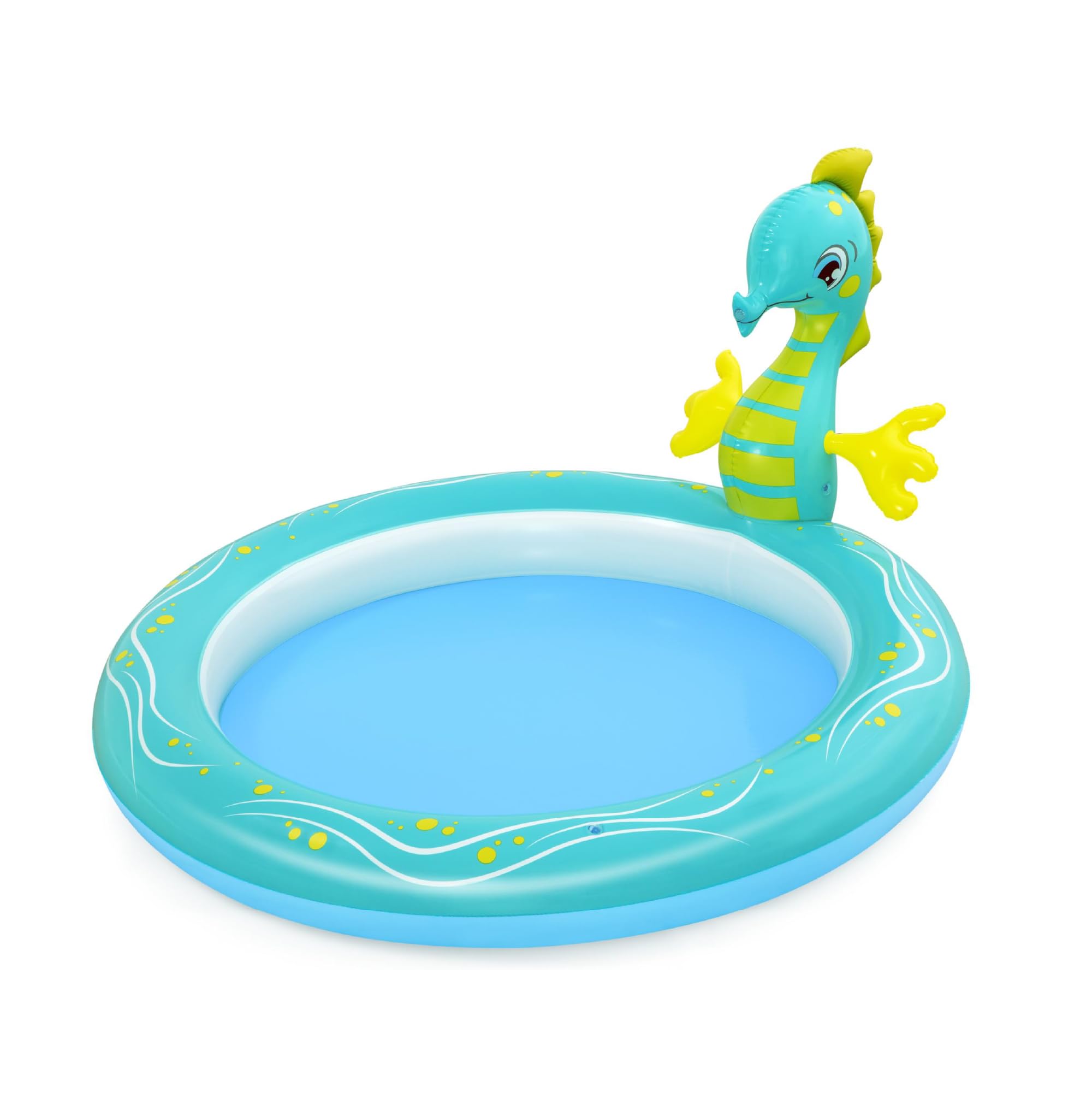 Bestway Seahorse Sprinkler Paddling Pool Kids Swimming Pool, Inflatable Pool, Outdoor Garden Pool, Ages 6+