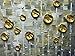 Asdam Art Paintings- Gold Flower Oil Paintings Grey Canvas Wall Art Abstract Painting for Living Room Bedroom 24 x 48 inch