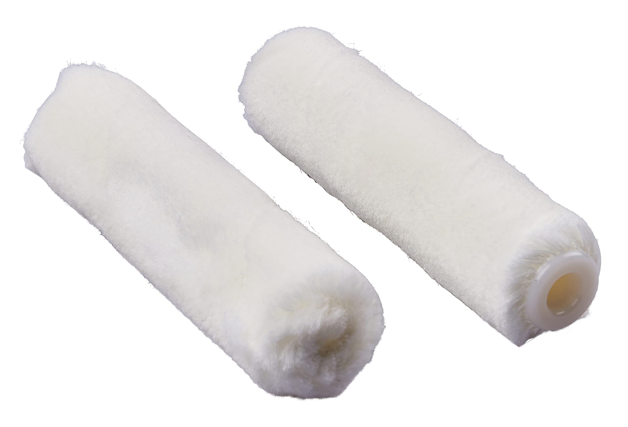 Amtech G4440 100mm (4") Roller Sleeves, 4mm Mohair Pile Roller Sleeves, Extra Short Pile Roller for Gloss Paint rollers, 2 Pack