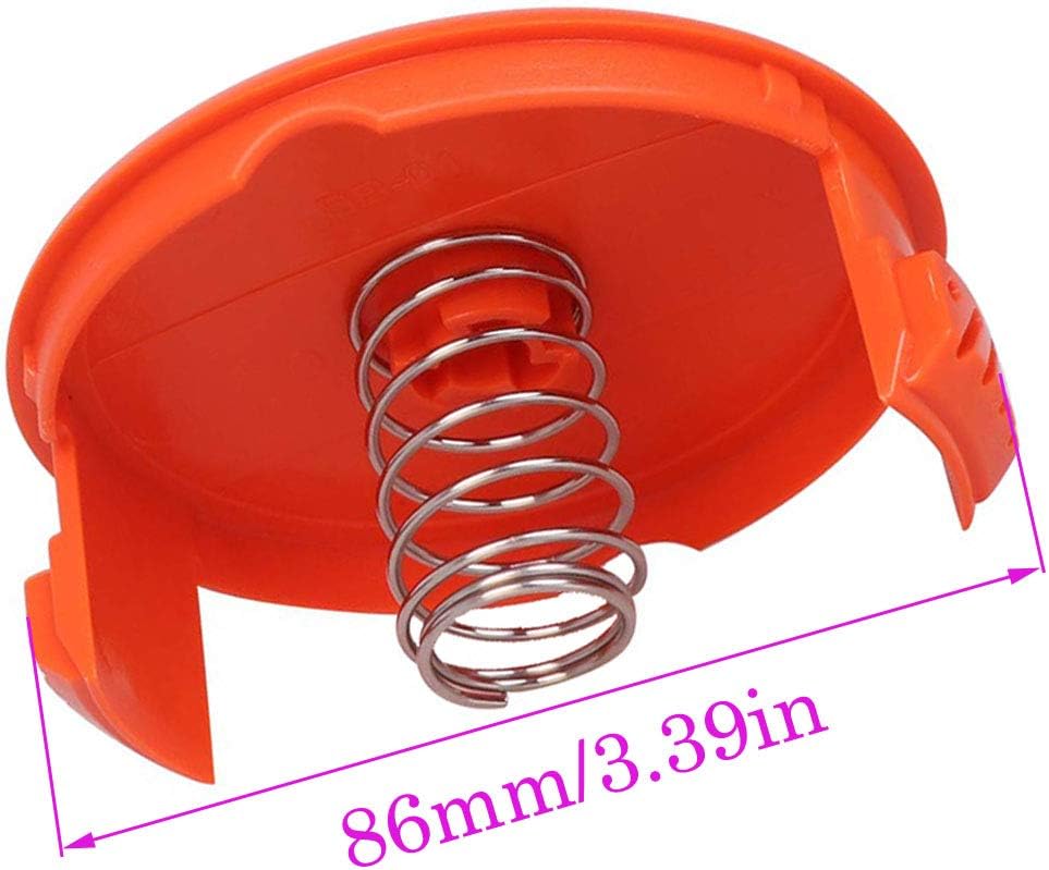 TOPEMAI AF-100 Spool, 0.065" Line String Trimmer Replacement Compatible with Black & Decker AF-100-3ZP GH900 GH600 String Trimmer(8 Pack+2 Spool Cap and Spring) : Garden & Outdoor