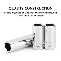MIXPOWER 4PCS 1/4"Drive 8mm Deep&Shallow Socket, 6