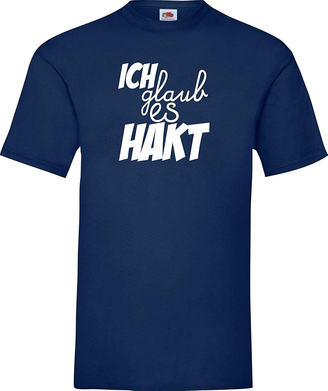 Shirtinstyle Männer-Shirt Typo ich Glaub es HAKT Größen S-XXXL: Amazon