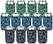 Neoprene Can Sleeves - Pack of 13 Paisley Can Cooler Covers Fit 12 oz Cans and 12 to 16 oz Glass & Aluminum Bottles. Premium Neoprene & Stitching by Impirilux (13, Paisley)