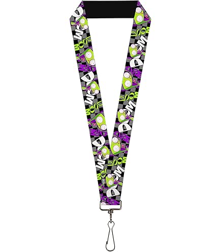 Amazon.com: Concept One Invader Zim Plush Lanyard, GIR Taco ID
