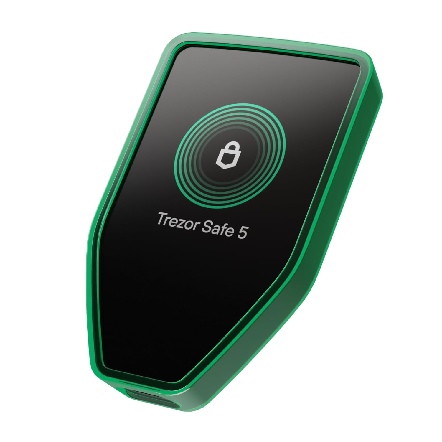 Photo 1 of Trezor Silicone Bumper Case Safe 5 – Shock Absorbing Protective Cover (Clear Green)