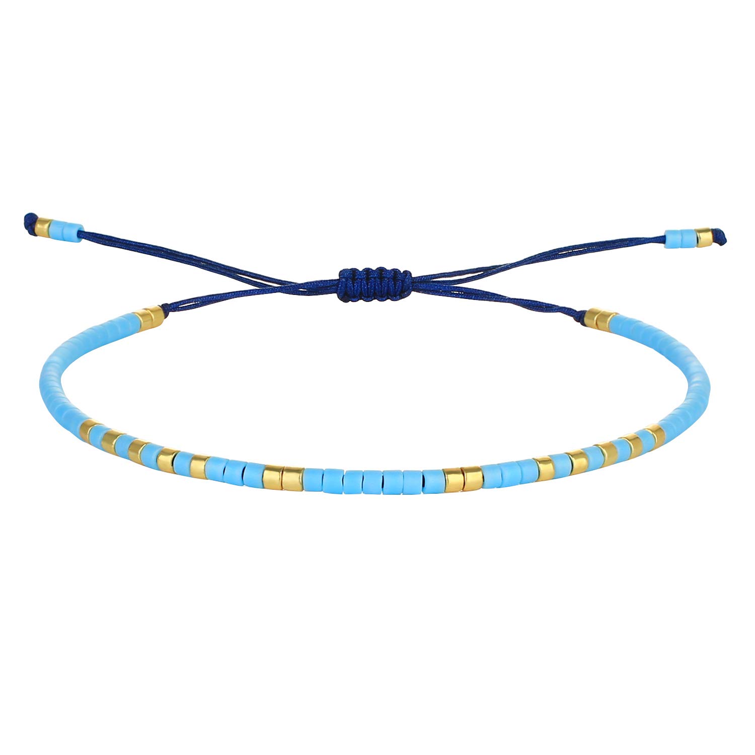 C·QUAN CHI Women Friendship Bracelet Leopard Miyuki Beads Bracelet Stack Adjustable Bracelet Bangle Jewelry