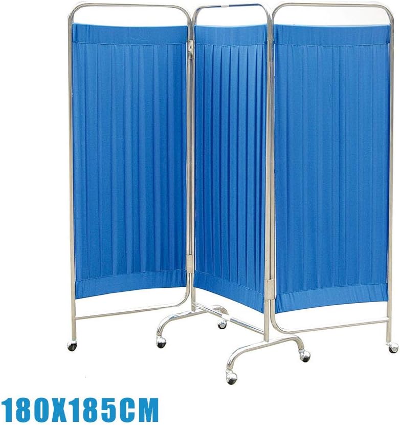 DZWJ Medical Clinic Foldable And Removable Stainless Steel Tri-Fold Screen Is Suitable for Hospitals, Clinics, Beauty Salons, Etc