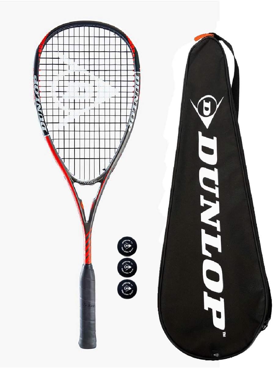 DUNLOP Blackstorm Carbon 3.0 Squash Racket (Various Options) BigaMart
