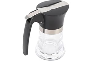 BONKZEBU Maple Syrup Dispenser Easy to Stainless Steel Honey Container for Breakfast Table 3.38Oz