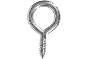 PICTURE HANG SOLUTIONS Small Screw Eye - 200 Pack - 216.5 Short Shank Screweyes 9/16 inch Long
