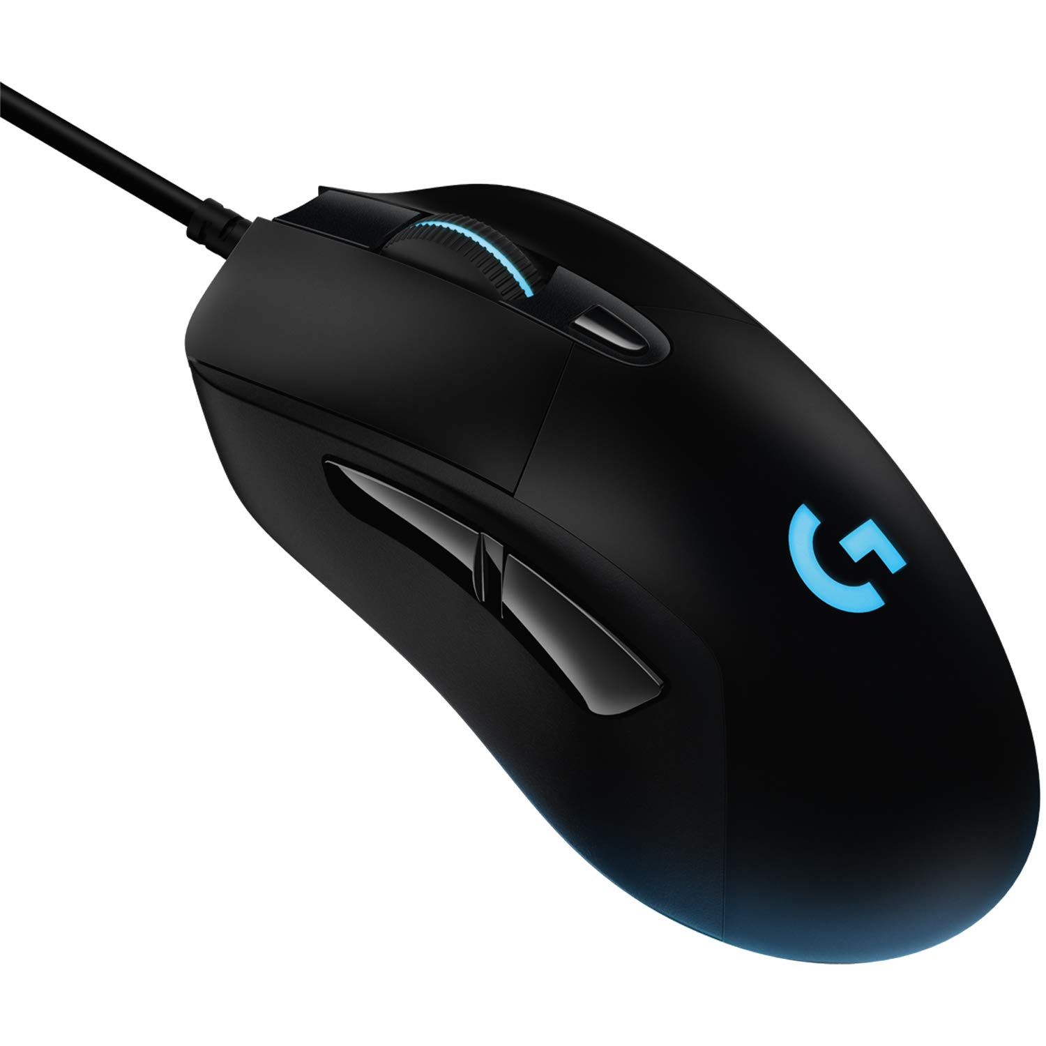 Logitech G403 HERO gaming mouse with HERO 25K DPI sensor, LIGHTSYNC RGB, light weight of 87g and optional 10g weight, PC/Mac - black