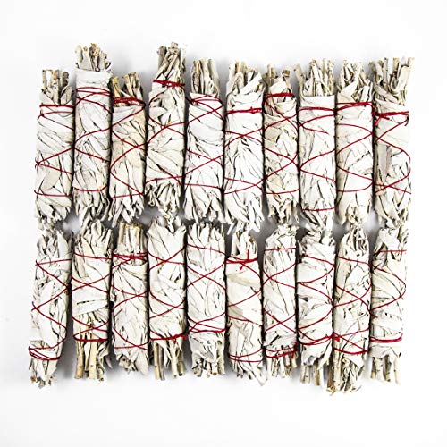 Beverly Oaks California White Sage 4" Smudge Stick, Perfect for Smudging, Meditation, Protection and Incense, 20 Pack