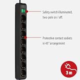 Brennenstuhl Eco-Line 8-Way Extension Socket Black with Switch 3m Cable Child view 2