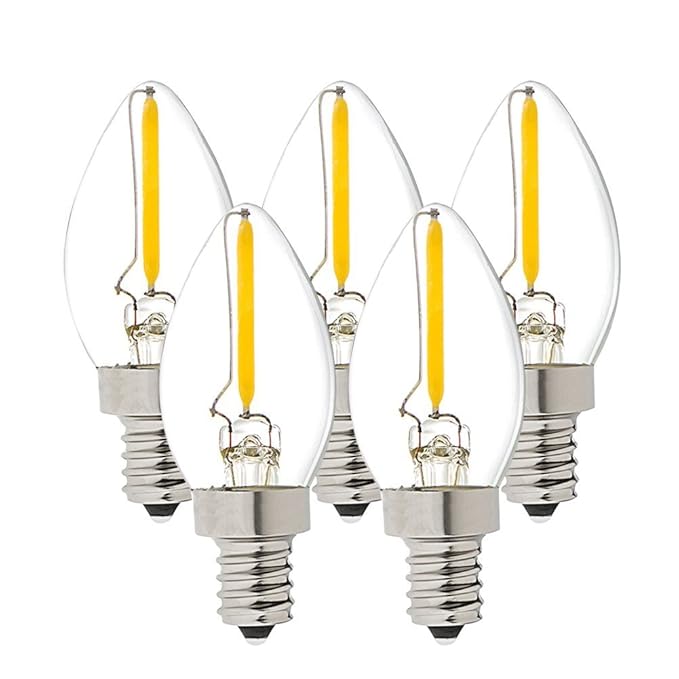 Century luz LED de Edison foco decorativa 1 W, radio estilo T6 Tubular