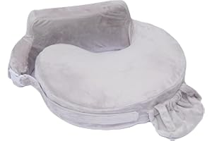My Brest Friend Super Deluxe Nursing Pillow – Extra Soft Breastfeeding Support Pillow with Plush Slipcover, Firm Flat Cushion