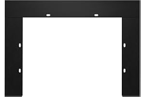 Dreamflame Electric Fireplace Trim Kit for 33inchFireplace Electric Inserts, Metal Construction plates, Black-B09R1XJWZF