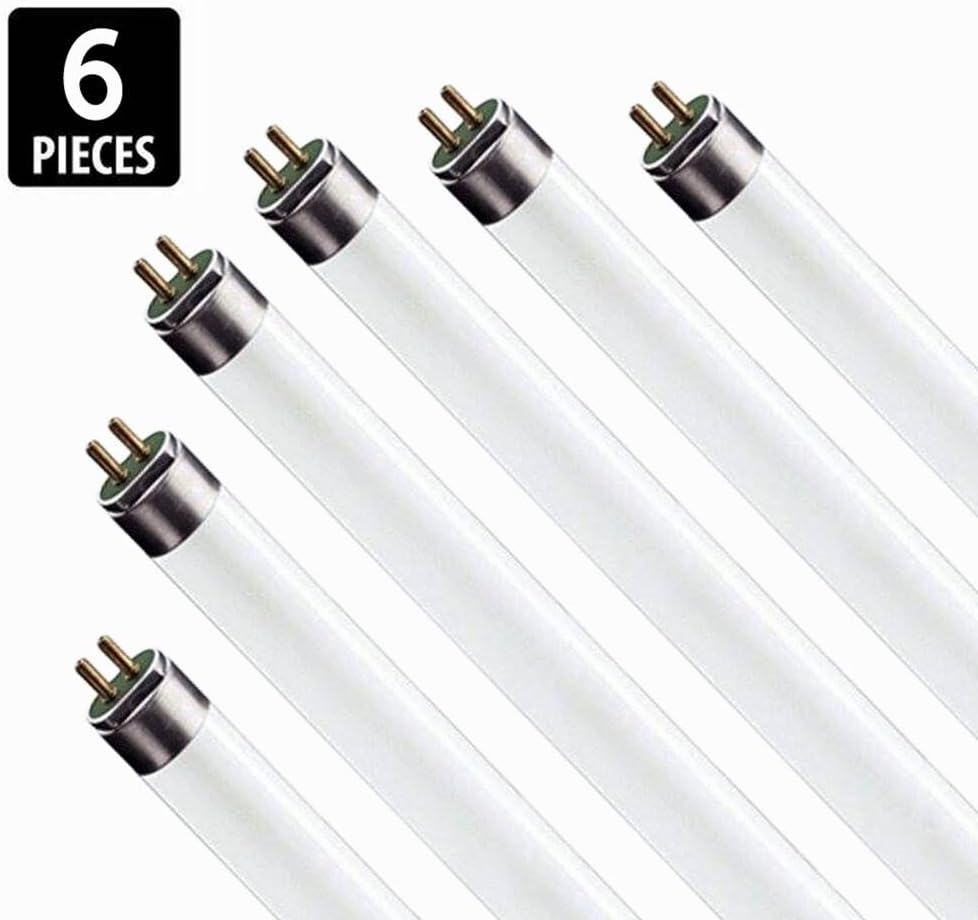 (6Pack) F17T8/865 17W 24 Inch T8 Fluorescent Tube Light Bulb, 6500K