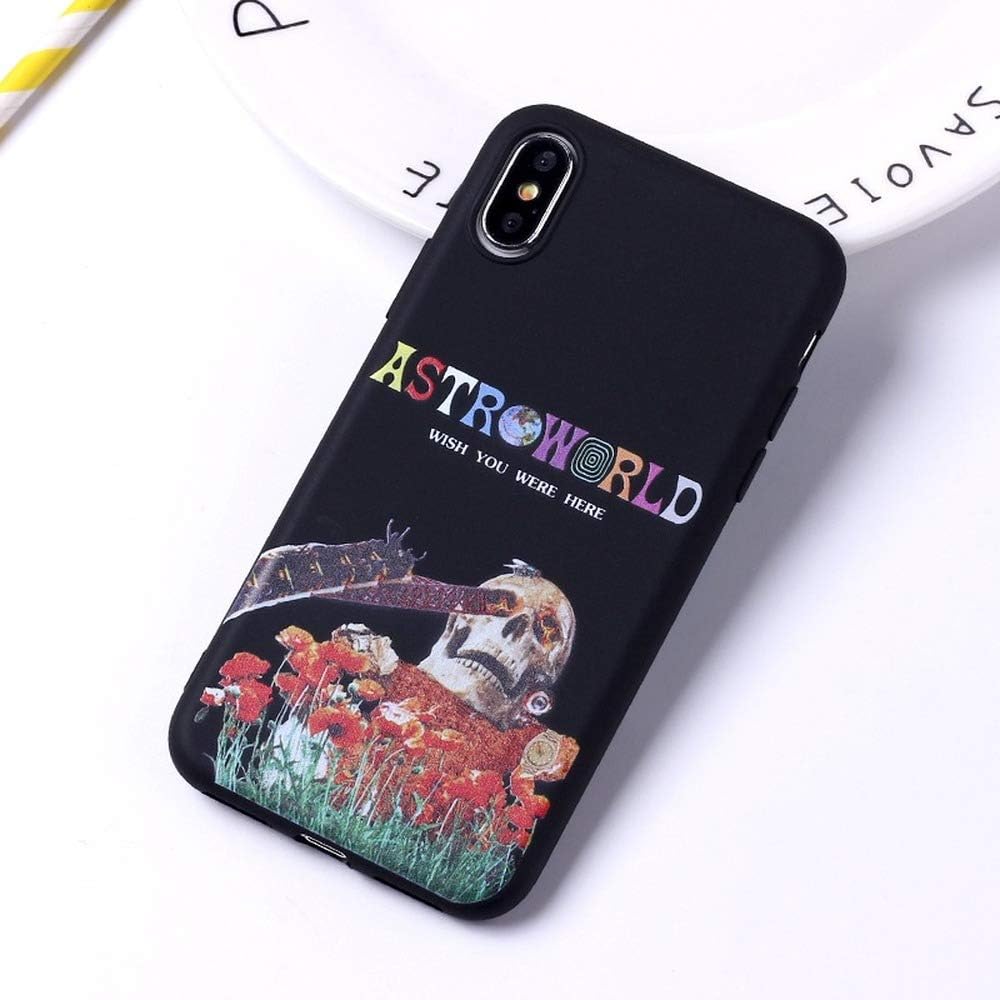 Travis Scott Phone Cases Astroworld Sicko Mode Soft Matte Silicone Candy Case Coque for iPhone 11 6S 8 8Plus X 7 7Plus XS Max (1,for iPhone X XS)