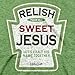 Kerusso Relish Sweet Jesus Let's Exalt His Name Together Retro Heather Green Cotton Crew Neck T-Shirt, Large
