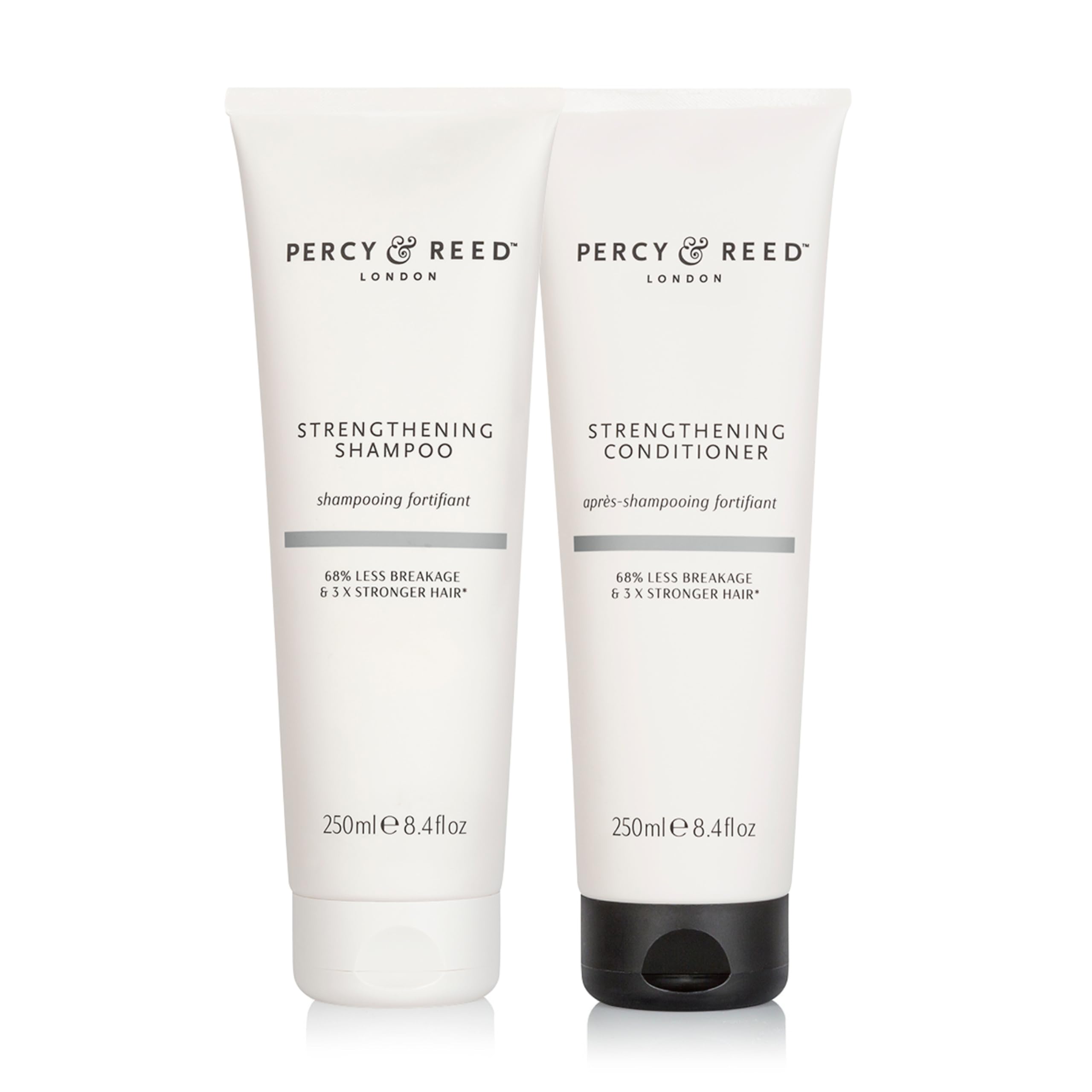 Percy & Reed Give Me Strength Shampoo & Conditioner Duo - Formulated with Rosemary Oil - Reduces Breakage, Builds Strength & Thickness, Deeply Moisturises, Suitable for Dry & Damaged Hair - 250ml Each