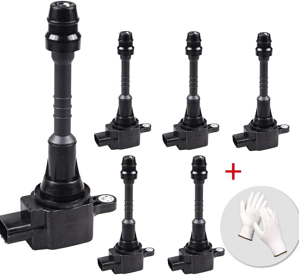 KINCARPRO Ignition Coils Pack of 6 for Nissan Sentra Almera 1.8L L4 Compatible with UF351 UF548 E1048 C1397 DMB919 AIC-4004G