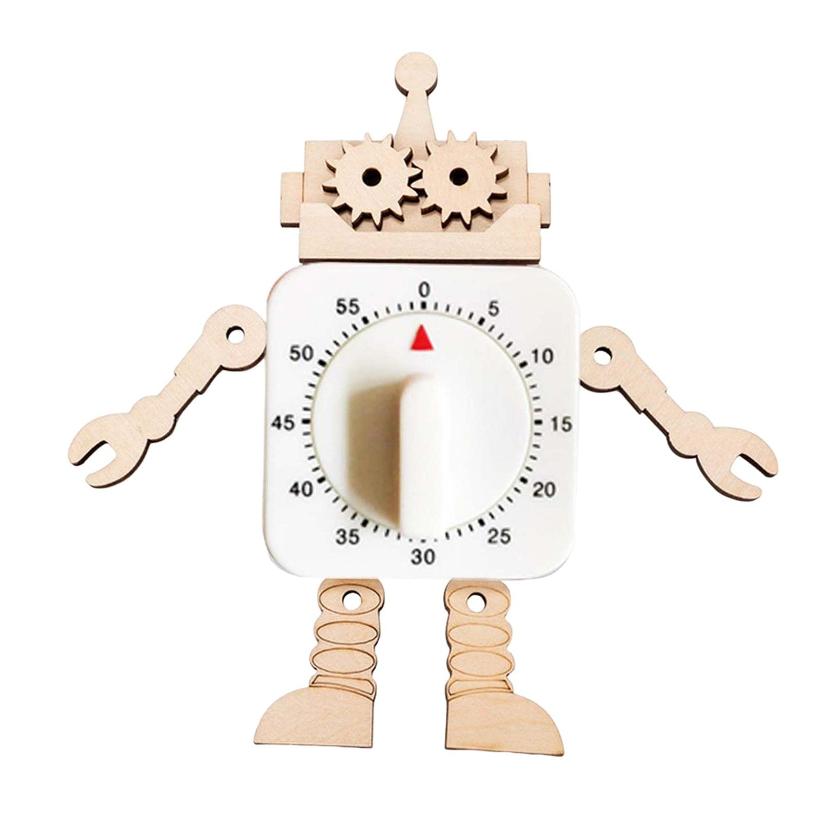 Sharplace Montessori Busy Board DIY Accessories Material Unpainted Activities Board Development Sensory Toy Activity center Children Kids, Robot Timer