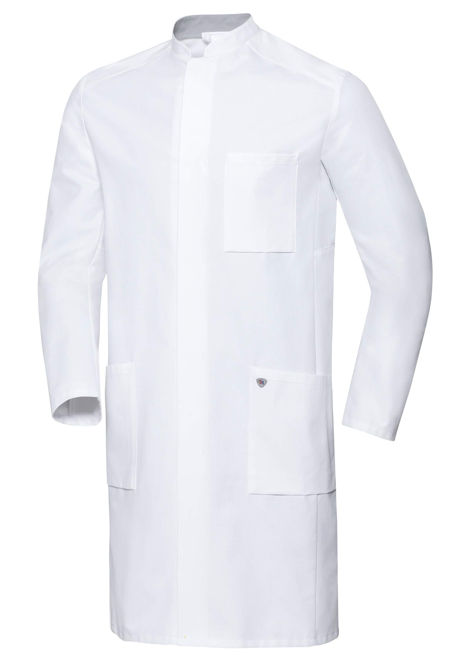 BP 1751-130-0021/34/35n, Men's doctor's coat, Long-sleeve, arm-lift system 205,00 g/m², Pure cotton, Color white, Size 34/35n