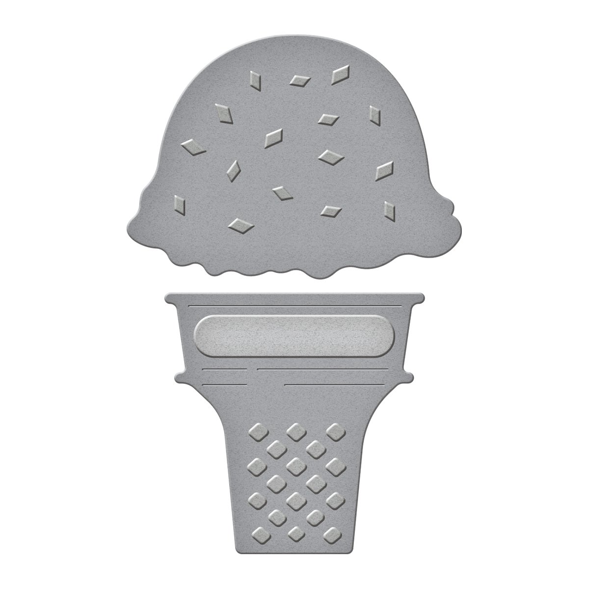 Spellbinders D-Lites Ice Cream Yummy Etched Dies, Brown