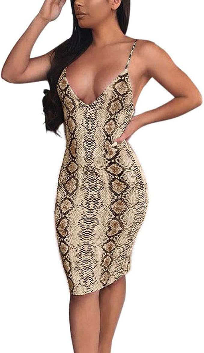 snakeskin dress