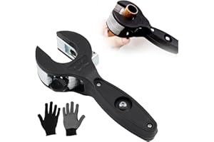 AUOMUO Ratcheting Tubing Cutter, Tubing Cutter 1/4" To 7/8", 2 in 1 Close Quarters Tube Compact Cutter, Ratcheting Pvc Cutter for Cutting Pvc, Ppr, And Plastic Hoses, Ratcheting Tube Cutter (1/4" to 7/8")