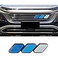 TRD Grille Decoration Badge - Tri-Color Grille Badge Emblem Front Grille Insert Trims - Car Truck Label Decoration Accessories Compatible with Tacoma 4Runner Tundra Sequoia Rav4 Highlander (Blue)